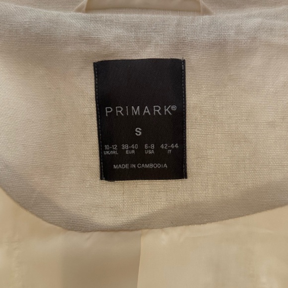 Women's Cream Double-Breasted Lightweight Jacket - Picture 10 of 12